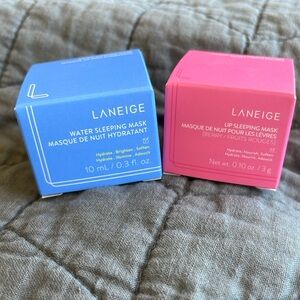 2pc. LANEIGE deluxe travel size Lip sleeping mask & Water sleeping mask